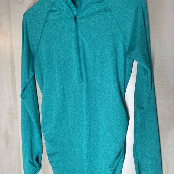 The North Face green long sleeve 1/4 zip pullover, size small - Picture 5 of 8